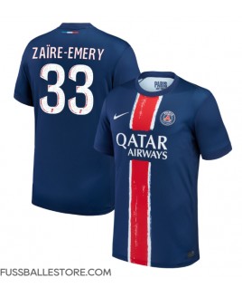 Günstige Paris Saint-Germain Warren Zaire-Emery #33 Heimtrikot 2024-25 Kurzarm